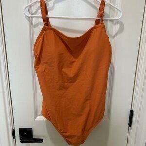 Orange One Piece Bathing Suit